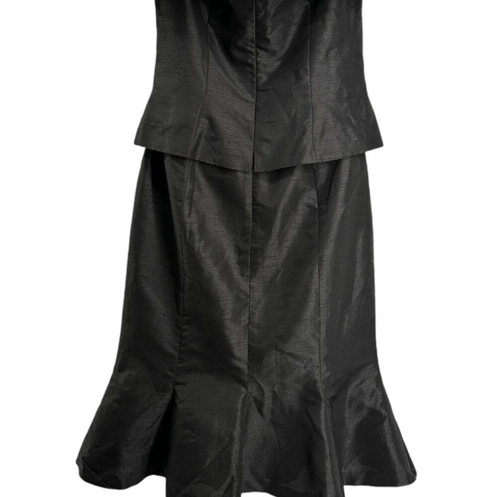 DayMor Couture Vintage Dramatic Black Gown Midi Dress Off Shoulder 6 Gothic - Picture 5 of 6